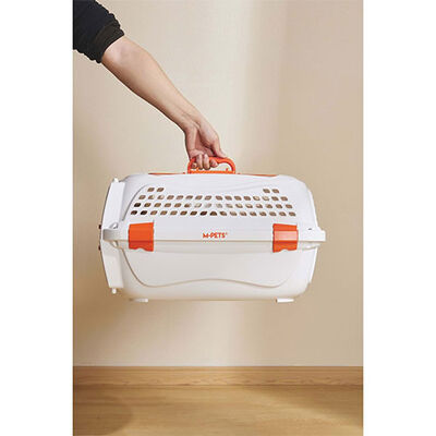 M-Pets Eco Giro Carrier Köpek Taşıma Çantası Turuncu Beyaz 57,2x36,5 x32,76 Cm 