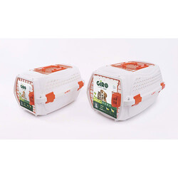 M-Pets Eco Giro Carrier Köpek Taşıma Çantası Turuncu Beyaz 57,2x36,5 x32,76 Cm - Thumbnail
