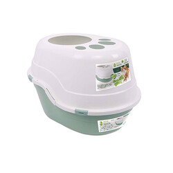 M-Pets - M-Pets Eco Tanta Kapalı Kedi Tuvaleti Deniz Yeşili 63x49x42 Cm 