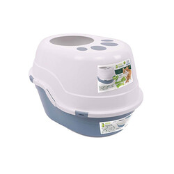 M-Pets - M-Pets Eco Tanta Kapalı Kedi Tuvaleti Mavi 63x49x42 Cm 