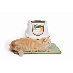 M-Pets Eco Tima Kapalı Kedi Tuvaleti Kum Beji 40x38x53 Cm - Thumbnail
