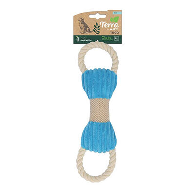 M-Pets Eco Tugo Mavi Peluş Kemik Köpek Oyuncağı 33 x 9,5 x 3 cm 