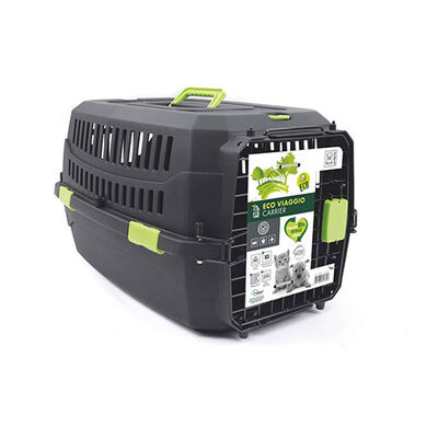 M-Pets Eco Viaggio Carrier Iata Kedi ve Köpek Taşıma Çantası Siyah XS 48,3x32x25,4 Cm 
