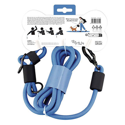 M-Pets Gentle Köpek Gezdirme Kayışı Mavi 120 Cm 