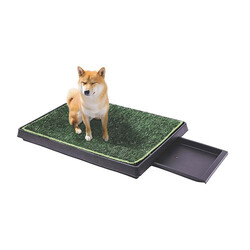 M-Pets Grass Mat Çimli Çekmeceli Köpek Tuvaleti 50x76 Cm - Thumbnail