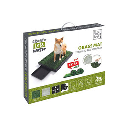 M-Pets - M-Pets Grass Mat Çimli Çekmeceli Köpek Tuvaleti 58x46 Cm 