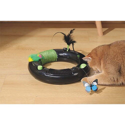 M-Pets Halo Eco Kedi Oyuncağı Siyah 30,5x30,5x5,5 Cm - Thumbnail