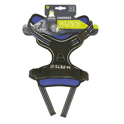 M-Pets Hiking Reflektörlü Köpek Göğüs Tasması Mavi Large 45-95 Cm 