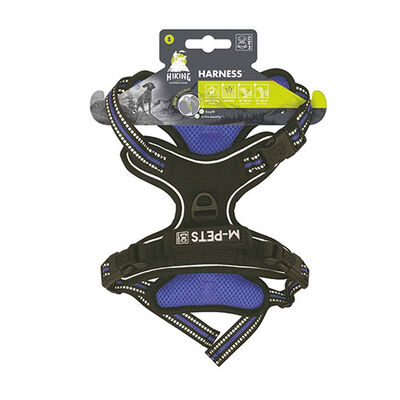 M-Pets Hiking Reflektörlü Köpek Göğüs Tasması Mavi Small 35-60 Cm 