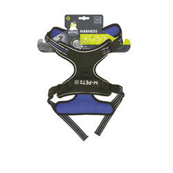 M-Pets - M-Pets Hiking Reflektörlü Köpek Göğüs Tasması Mavi XLarge 50-110 Cm 