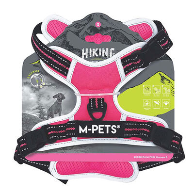 M-Pets Hiking Reflektörlü Köpek Göğüs Tasması Pembe Small 35-60 Cm 