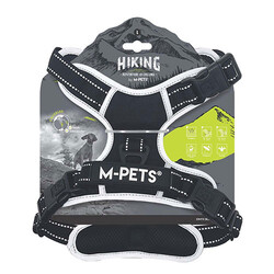 M-Pets - M-Pets Hiking Reflektörlü Köpek Göğüs Tasması Siyah Large 45-95 Cm 
