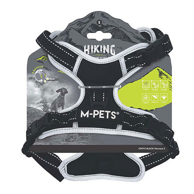 M-Pets Hiking Reflektörlü Köpek Göğüs Tasması Siyah Small 35-60 Cm 