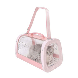 M-Pets Honey Kedi ve Küçük Irk Köpek Taşıma Çantası Pembe 59x38x35,4 Cm - Thumbnail