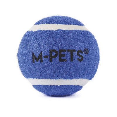 M-Pets Hop Tenis Topu Köpek Oyuncağı Mavi 3'lü 5 Cm 