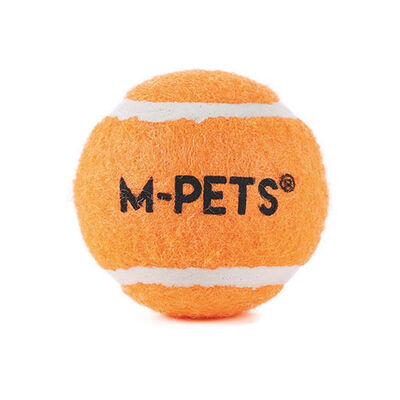M-Pets Hop Tenis Topu Köpek Oyuncağı Turuncu 3'lü 6,4 Cm 