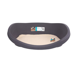 M-Pets Java Plastik Minderli Köpek Yatağı Large 80x57x25 Cm - Thumbnail