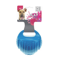 M-Pets - M-Pets Kauçuk Top Köpek Oyuncağı Mavi Medium 7,7 Cm 