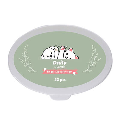 M-Pets Kedi ve Köpek Diş Temizliği İçin Parmak Pedi 50'li 
