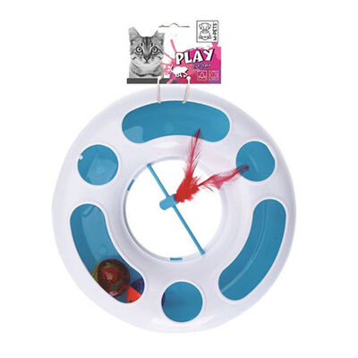 M-Pets Kediler İçin Plastik Çemberli Top Oyuncağı 