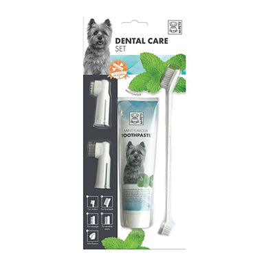 M-Pets Köpekler İçin Nane Aromalı Diş Fırçalama Seti 31,5x14x4 Cm 