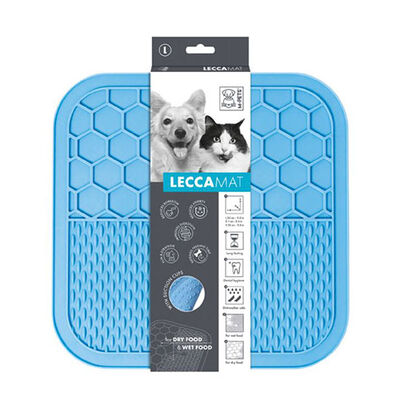 M-Pets Lecca Kedi ve Köpekler İçin Yavaş Beslenme Ödül Matı Large Mavi 30x30 Cm 