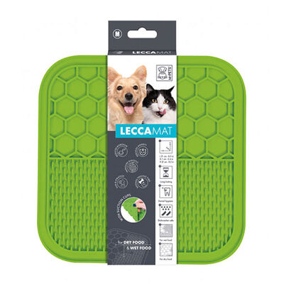 M-Pets Lecca Kedi ve Köpekler İçin Yavaş Beslenme Ödül Matı Medium Yeşil 21x21 Cm 