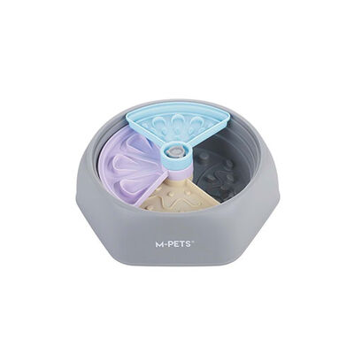 M-Pets Level Up Ayarlanabilir Köpek Yavaş Beslenme Mama Kabı Medium 29,8x29,8x8,6 Cm 