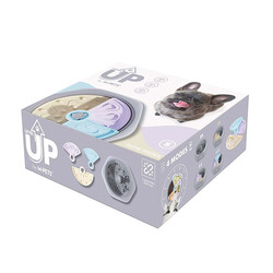 M-Pets - M-Pets Level Up Ayarlanabilir Köpek Yavaş Beslenme Mama Kabı Small 26,2x26,2x8,6 Cm 