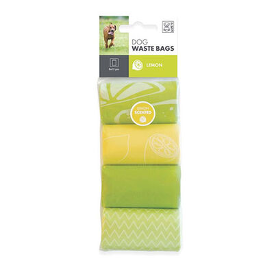 M-Pets Limon Kokulu Dışkı Toplama Poşeti 15 Yaprak 8'Li Paket 