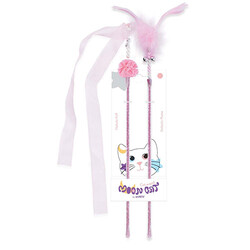 M-Pets - M-Pets Mooncat Olta Kedi Oyuncağı Pembe 2'li 40 Cm 