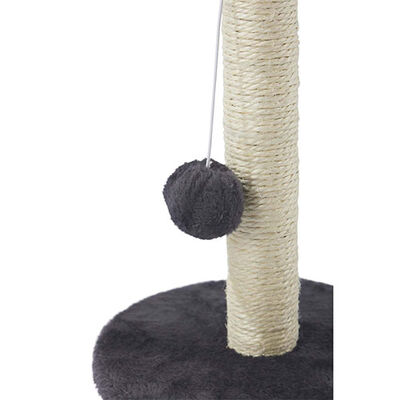 M-Pets My First Ponponlu Kedi Tırmalama Tahtası Gri 24x24x30 Cm 