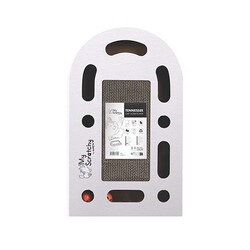 M-Pets - M-Pets My Scratchy Tenneessee Kedi Tırmalama Kartonu Beyaz 50x30x6 Cm 