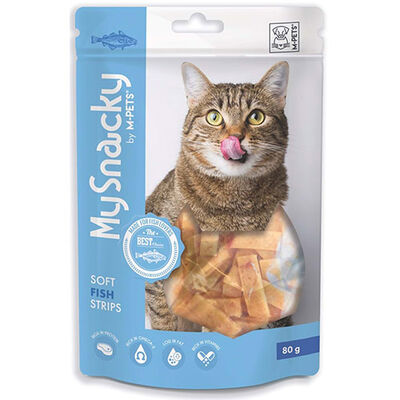 M-Pets My Snacky Balıklı Şerit Kedi Ödülü 80 Gr 