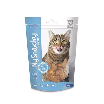 M-Pets My Snacky Balıklı Şerit Kedi Ödülü 80 Gr 