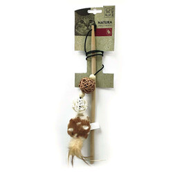 M-Pets - M-Pets Natura Üç Toplu Kedi Oltası Karışık Renkli 40 Cm 