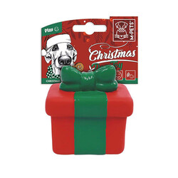 M-Pets Noel Hediye Kutusu Köpek Oyuncağı 7x5x7,5 Cm - Thumbnail