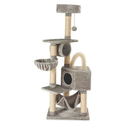 M-Pets - M-Pets Olympus Tırmalama Tahtalı Kedi Evi 60x37x150 Cm 