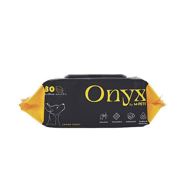 M-Pets Onyx Limon Kokulu Kedi ve Köpek Temizleme Mendili 80'li 