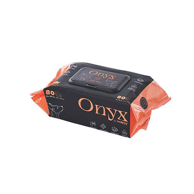 M-Pets Onyx Şeftali Kokulu Kedi ve Köpek Temizleme Mendili 80'li 