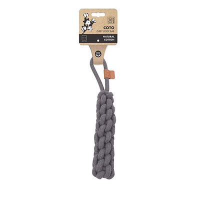 M-Pets Örgü Köpek Oyuncağı Gri 34 Cm 