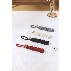 M-Pets Örgü Köpek Oyuncağı Siyah 34 Cm - Thumbnail
