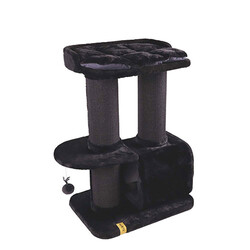 M-Pets - M-Pets Panther Premium Casbah Kedi Tırmalama Ağacı Siyah 68x48x98 Cm 