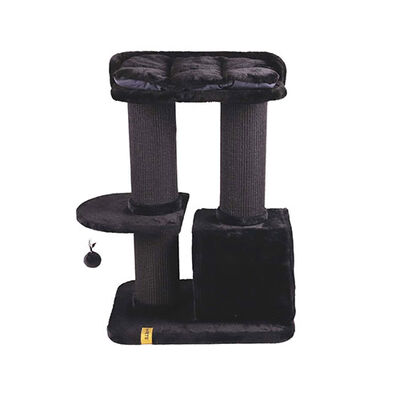 M-Pets Panther Premium Casbah Kedi Tırmalama Ağacı Siyah 68x48x98 Cm 