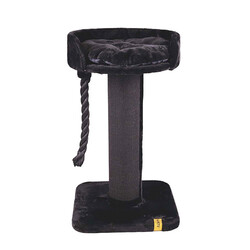 M-Pets - M-Pets Panther Premium Liana Tırmalama Tahtalı Kedi Ağacı Siyah 55x55x96 Cm 