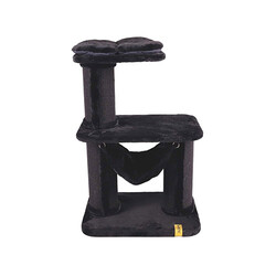 M-Pets - M-Pets Panther Premium Relax Kedi Tırmalama Tahtalı Kedi Ağacı Siyah 65x48x98 Cm 