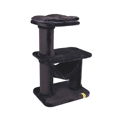 M-Pets Panther Premium Relax Kedi Tırmalama Tahtalı Kedi Ağacı Siyah 65x48x98 Cm 