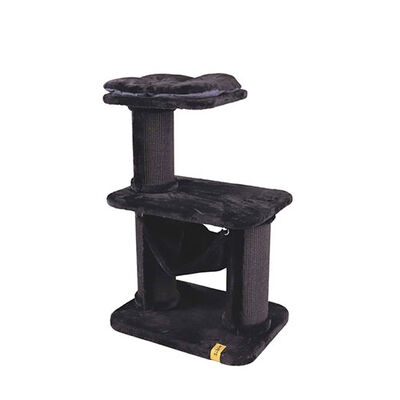 M-Pets Panther Premium Relax Kedi Tırmalama Tahtalı Kedi Ağacı Siyah 65x48x98 Cm 