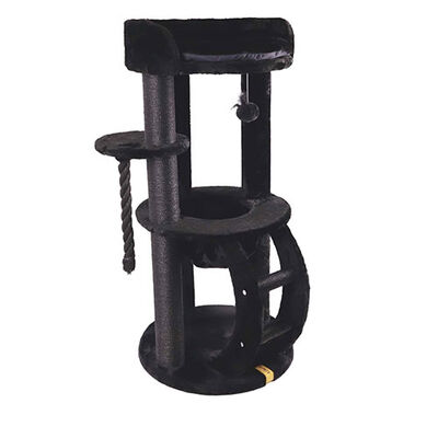 M-Pets Panther Premium Suite Kedi Tırmalama Ağacı Siyah 62x62x130 Cm 