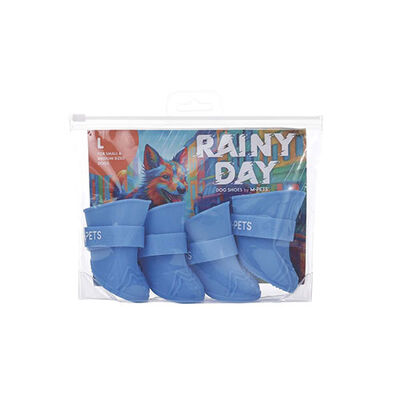 M-Pets Rainy Day Köpek Ayakkabısı Mavi Large 5x3,8 Cm 